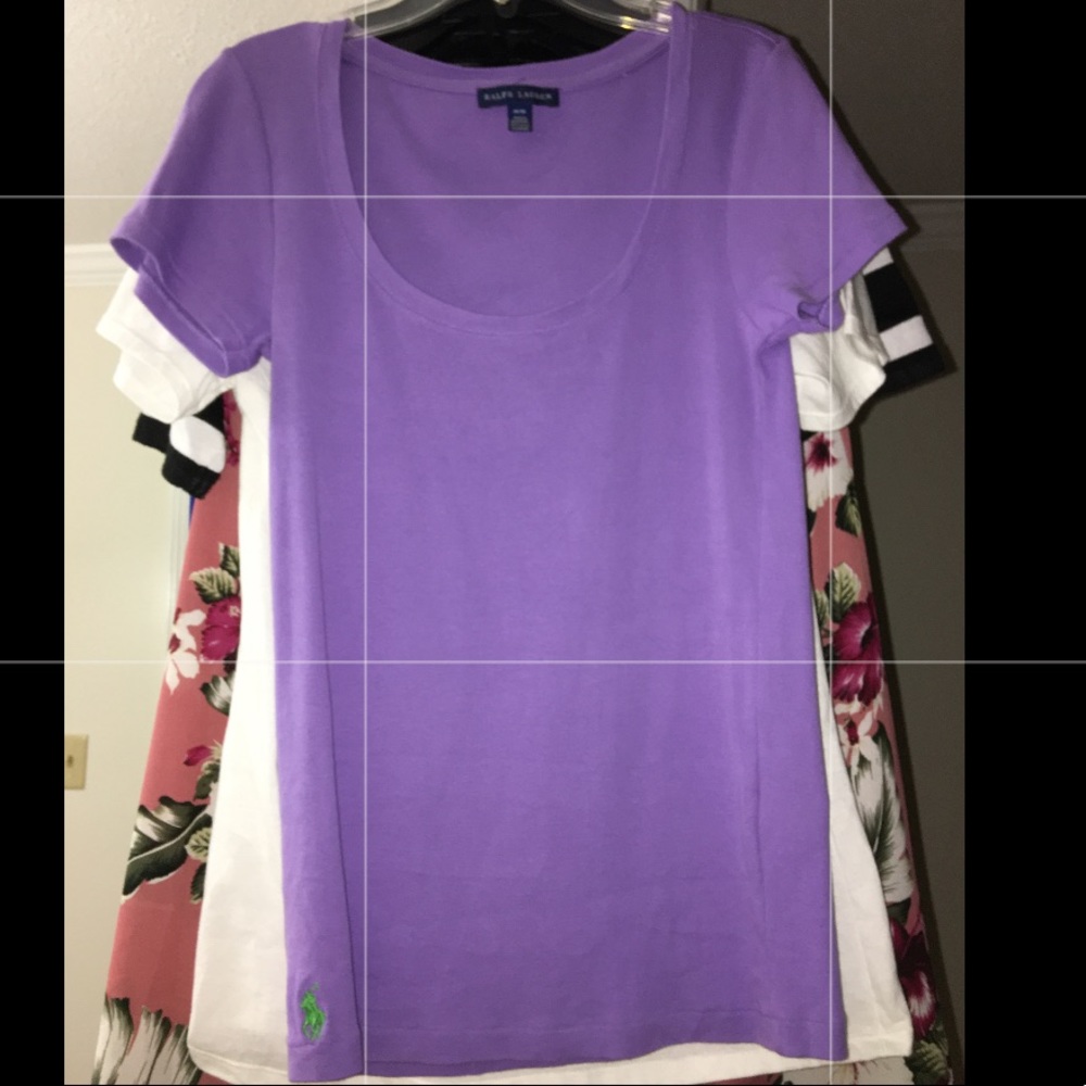 Purple polo shirt